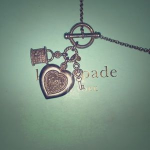 Sterling silver heart and lock necklace !